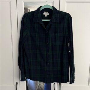 L.L. Bean Women’s Relaxed Fit Plaid Flannel Shirt